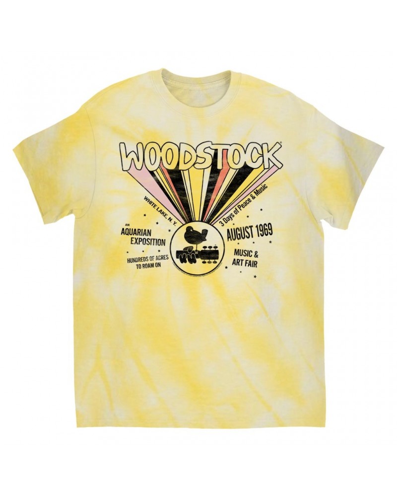 Woodstock T-Shirt | An Aquarian Exposition Tie Dye Shirt $10.78 Shirts