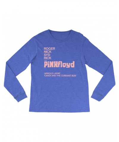 Pink Floyd Heather Long Sleeve Shirt | Album Cover Featuring Arnold Layne Shirt $11.68 Shirts