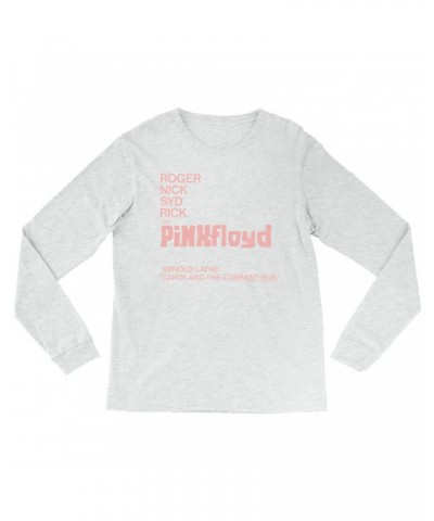 Pink Floyd Heather Long Sleeve Shirt | Album Cover Featuring Arnold Layne Shirt $11.68 Shirts