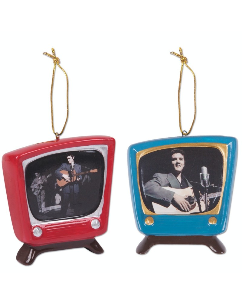 Elvis Presley Retro TV Ornament Set $8.60 Decor