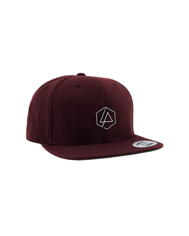 Linkin Park LP Hex Logo Maroon Snapback Hat $9.60 Vinyl