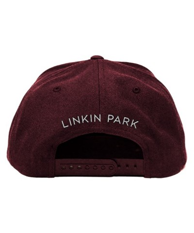 Linkin Park LP Hex Logo Maroon Snapback Hat $9.60 Vinyl