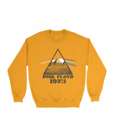 Pink Floyd Bright Colored Sweatshirt | 1973 Dark Side Pyramid Sweatshirt $11.18 Sweatshirts