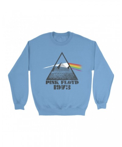 Pink Floyd Bright Colored Sweatshirt | 1973 Dark Side Pyramid Sweatshirt $11.18 Sweatshirts