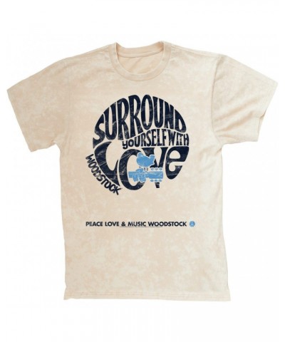 Woodstock T-shirt | Surround Yourself With Love Distressed Mineral Wash Shirt $14.68 Shirts