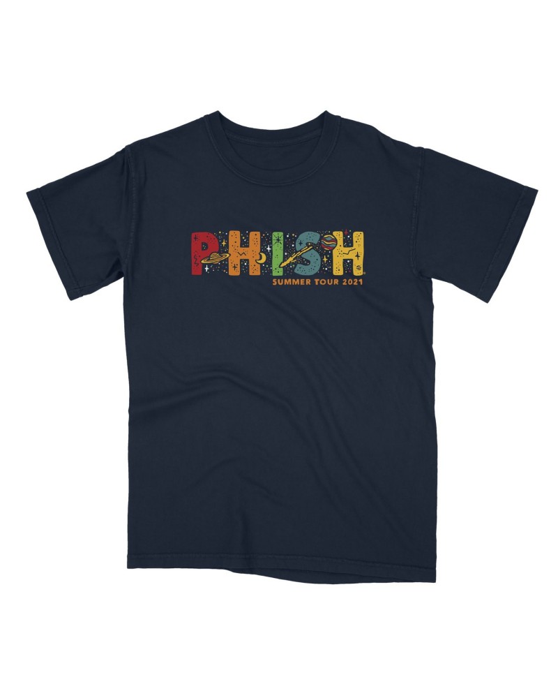 Phish Cosmic Summer 2021 Tee on Navy $17.15 Shirts