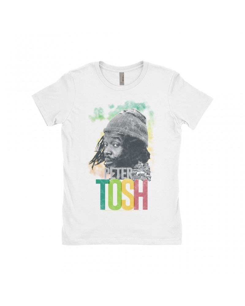 Peter Tosh Ladies' Boyfriend T-Shirt | Over The Shoulder Shirt $8.98 Shirts