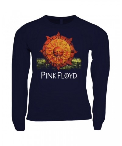 Pink Floyd Long Sleeve Shirt | Sundial Brockum Design Distressed Shirt $8.99 Shirts