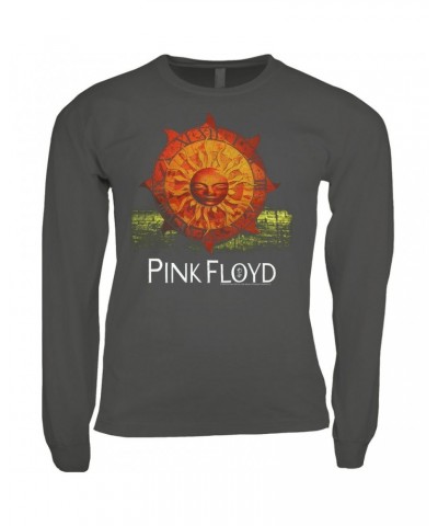 Pink Floyd Long Sleeve Shirt | Sundial Brockum Design Distressed Shirt $8.99 Shirts