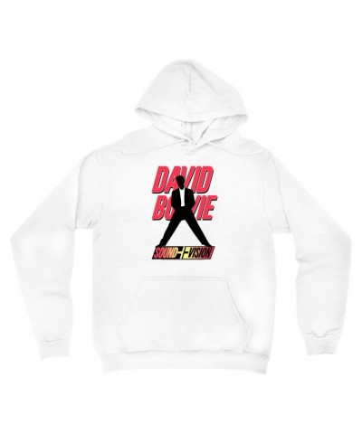 David Bowie Hoodie | Neon 1991 Euro Vision Design Hoodie $14.38 Sweatshirts