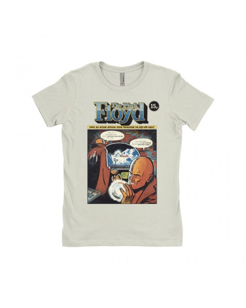 Pink Floyd Ladies' Boyfriend T-Shirt | Dark Side Of The Moon Comic Shirt $7.49 Shirts