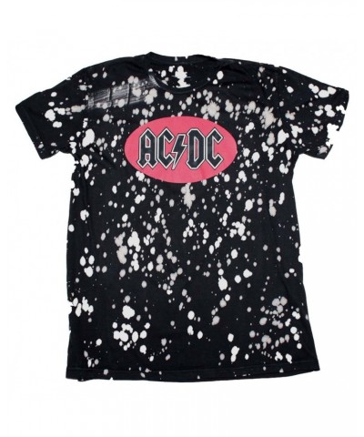 AC/DC T Shirt | AC/DC Bleach Spot Logo Soft Hand T-Shirt $5.46 Shirts