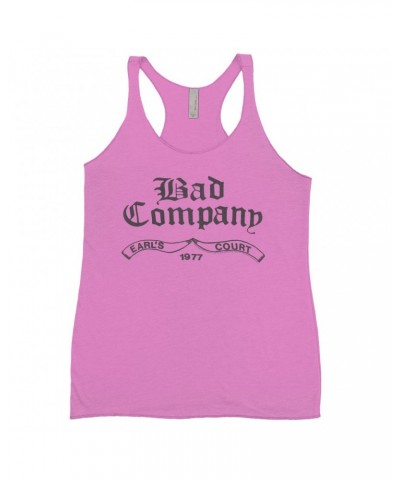 Bad Company Bold Colored Racerback Tank | Earl's Court 1977 Concert Shirt $12.16 Shirts