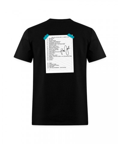 Billy Joel "6-2-23 MSG Set List" Black T-Shirt Online Exclusive $23.50 Shirts