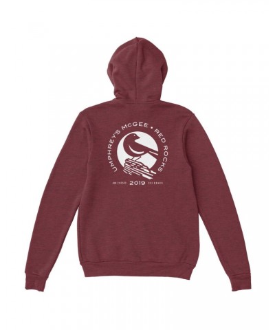 Umphrey's McGee Red Rocks Moon Crest Lightweight Hoodie $22.55 Sweatshirts