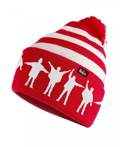 The Beatles Help! Striped Pom Beanie $12.25 Hats