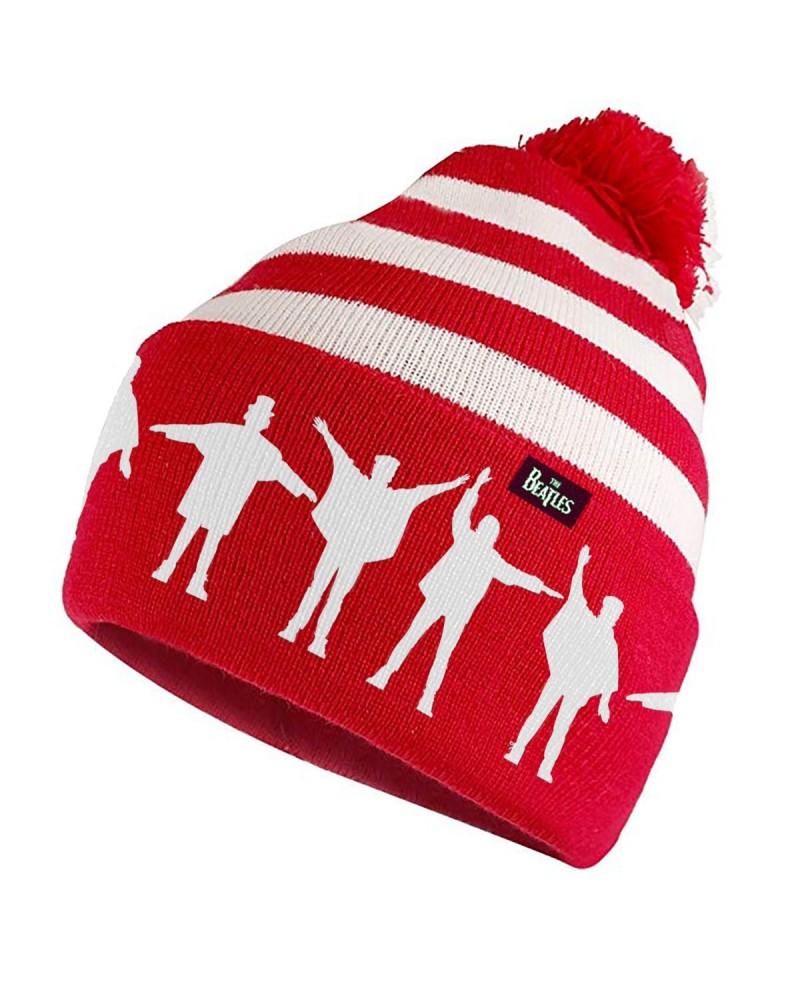 The Beatles Help! Striped Pom Beanie $12.25 Hats