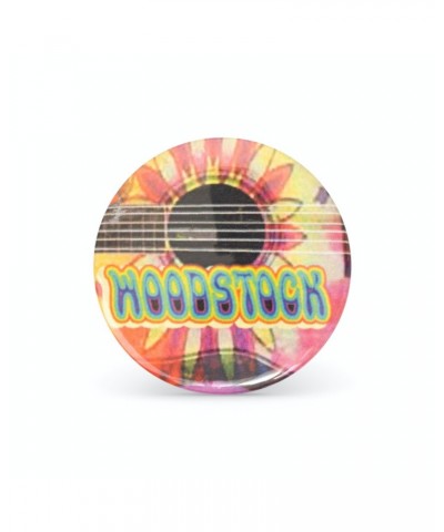 Woodstock Psychedelic Guitar Button $3.68 Accessories