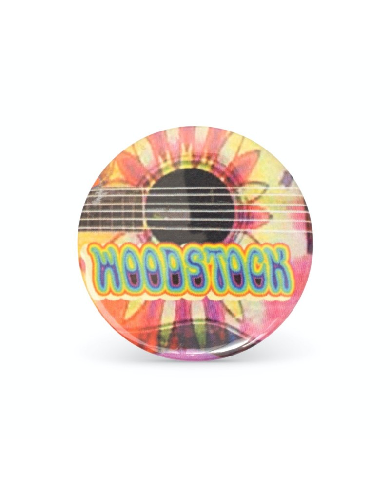 Woodstock Psychedelic Guitar Button $3.68 Accessories