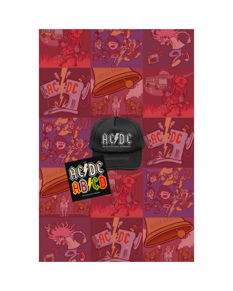 AC/DC AB/CD High-Voltage Alphabet' Book + High Voltage Trucker Cap $14.35 CD