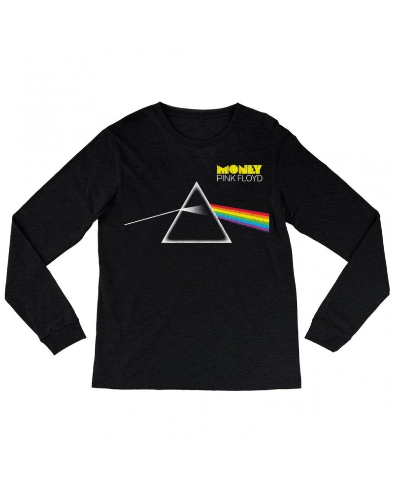 Pink Floyd Long Sleeve Shirt | Money Album Distressed Shirt $12.88 Shirts