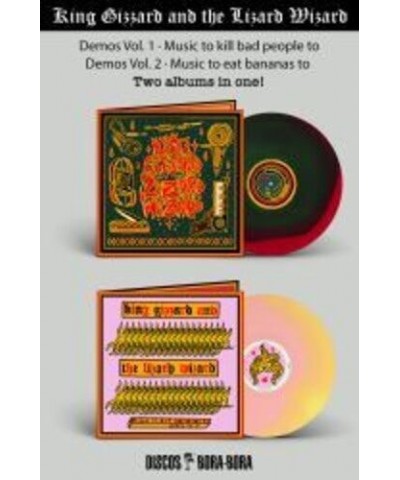 King Gizzard & The Lizard Wizard MUSIC TO KILL BAD PEOPLE TO / MUSIC TO EAT BANANAS Vinyl Record $19.21 Vinyl