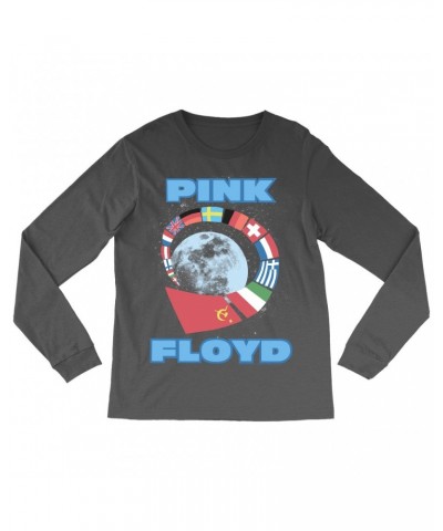 Pink Floyd Long Sleeve Shirt | Flags World Tour 1989 Shirt $12.88 Shirts