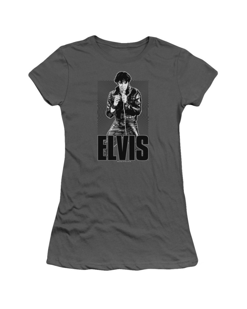 Elvis Presley Juniors Shirt | LEATHER Juniors T Shirt $5.95 Shirts