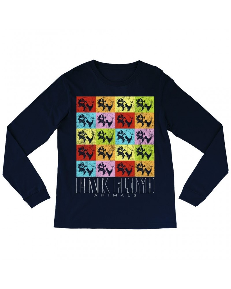 Pink Floyd Long Sleeve Shirt | Animals Album Pop Art Distressed Shirt $9.58 Shirts