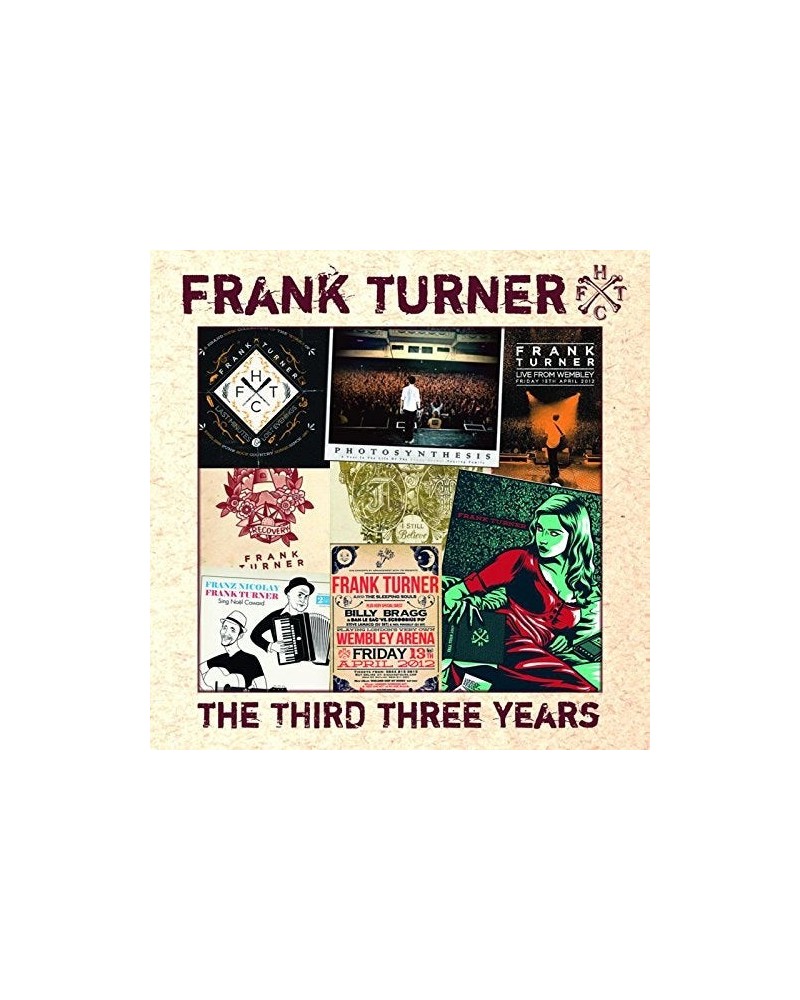 Frank Turner THIRD THREE YEARS CD $2.88 CD