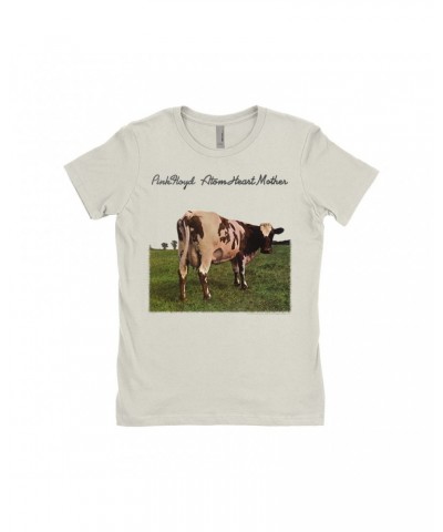 Pink Floyd Ladies' Boyfriend T-Shirt | Atom Heart Mother Classic Logo Shirt $7.73 Shirts