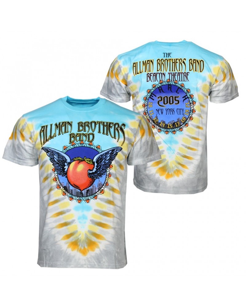 Allman Brothers Band T Shirt | Allman Brothers Flying Peach V-Dye T-Shirt $13.21 Shirts