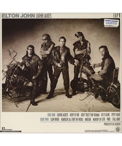 Elton John Leather Jackets Vinyl Record $4.49 Vinyl