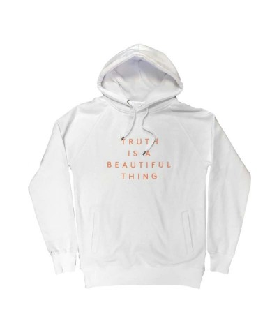 London Grammar TRUTH IS A BEAUTIFUL THING WHITE PULLOVER HOODIE $29.53 Sweatshirts