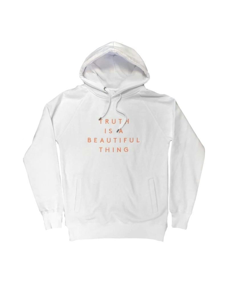 London Grammar TRUTH IS A BEAUTIFUL THING WHITE PULLOVER HOODIE $29.53 Sweatshirts