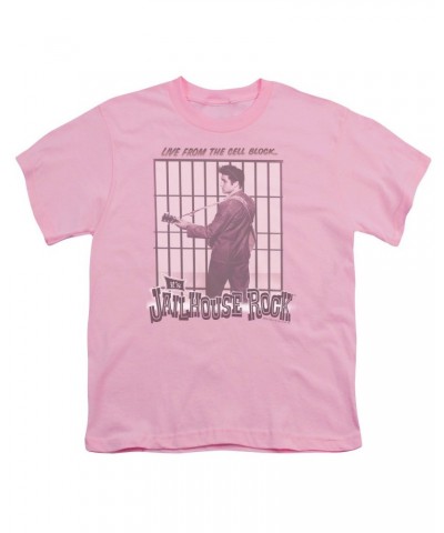 Elvis Presley Youth Tee | CELL BLOCK ROCK Youth T Shirt $5.85 Kids