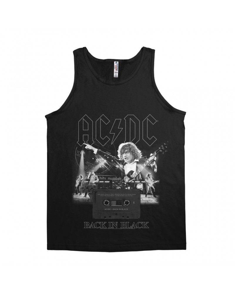 AC/DC Unisex Tank Top | Back In Black Concert Collage Shirt $10.48 Shirts