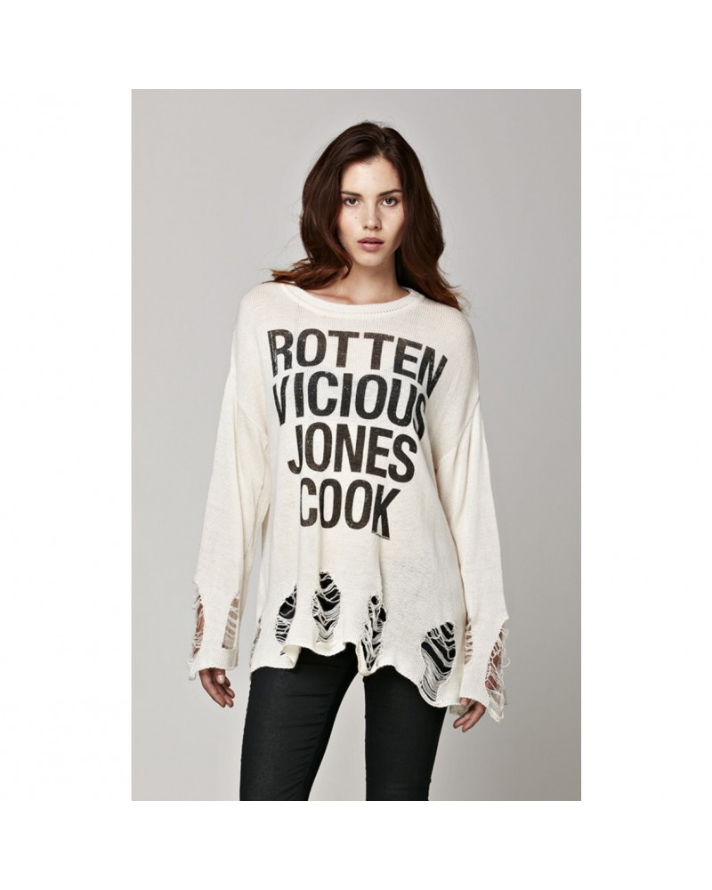 Sex Pistols Shredded Sweater $40.70 Sweatshirts