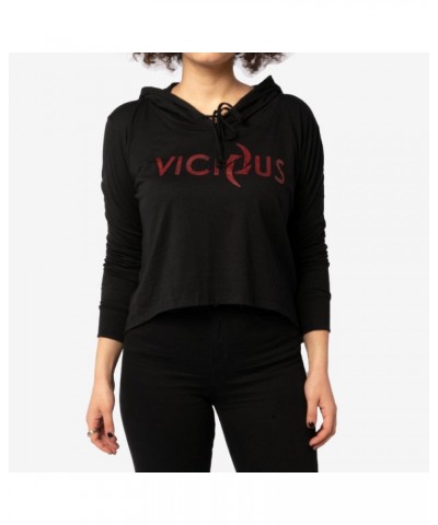 Halestorm Vicious Cropped Hoodie $9.24 Sweatshirts