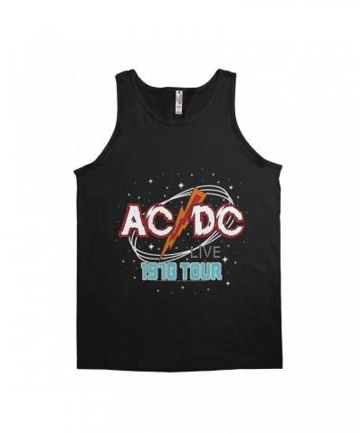 AC/DC Unisex Tank Top | Red Universe 1978 Tour Design Shirt $11.23 Shirts