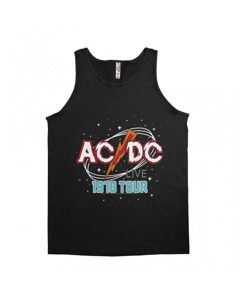 AC/DC Unisex Tank Top | Red Universe 1978 Tour Design Shirt $11.23 Shirts