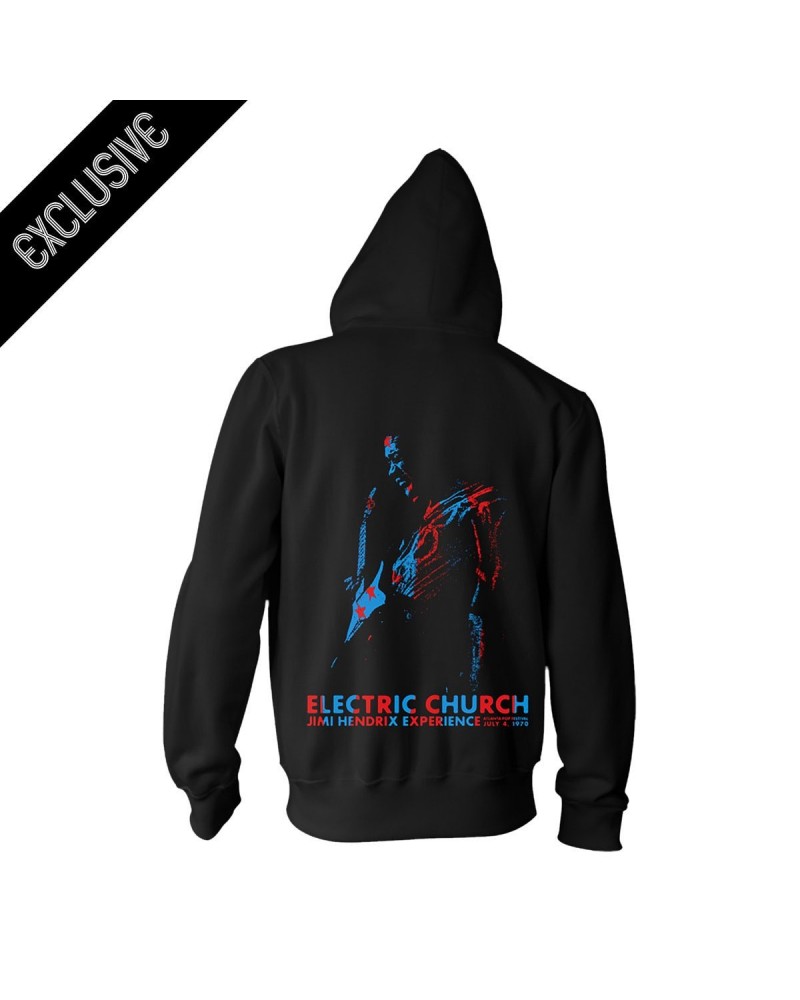 Jimi Hendrix Electric Church Limited Edition Zip Hoodie $23.40 Sweatshirts