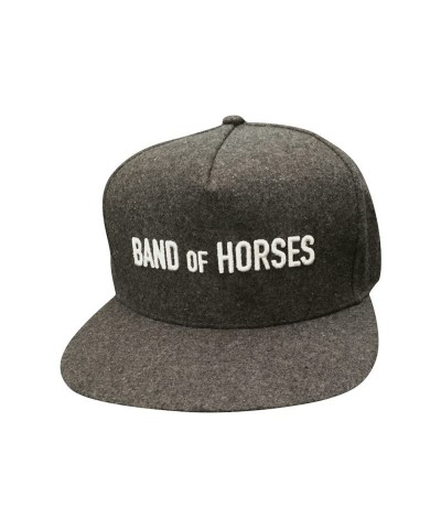 Band of Horses Grey Wool Snapback Hat $9.66 Hats