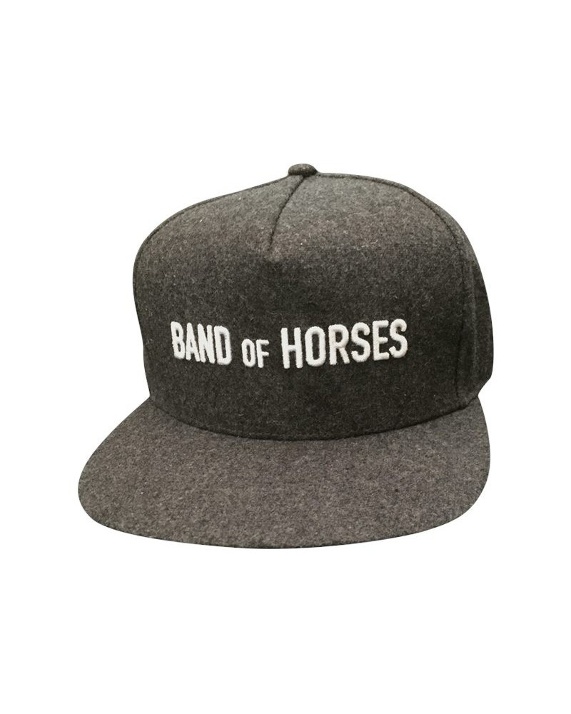 Band of Horses Grey Wool Snapback Hat $9.66 Hats