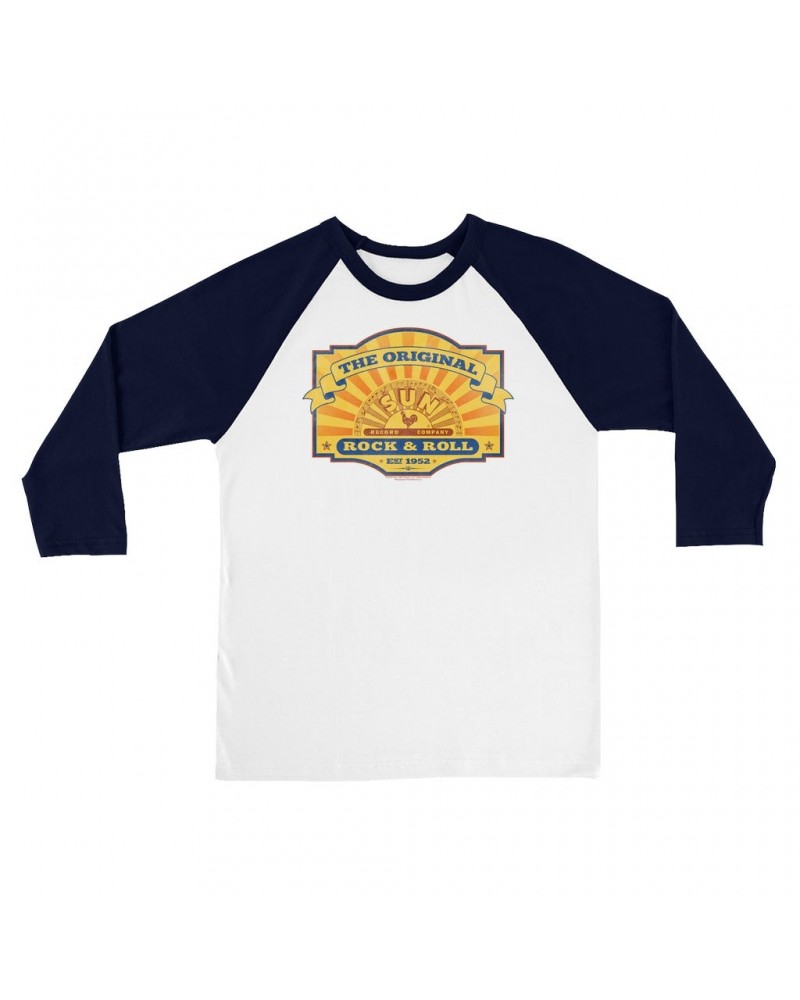 Sun Records 3/4 Sleeve Baseball Tee | The Original Est. 1952 Distressed Shirt $13.78 Shirts