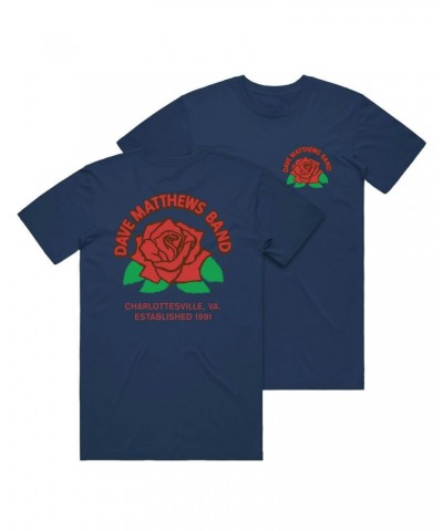 Dave Matthews Band Rose Tee - Navy $13.80 Shirts