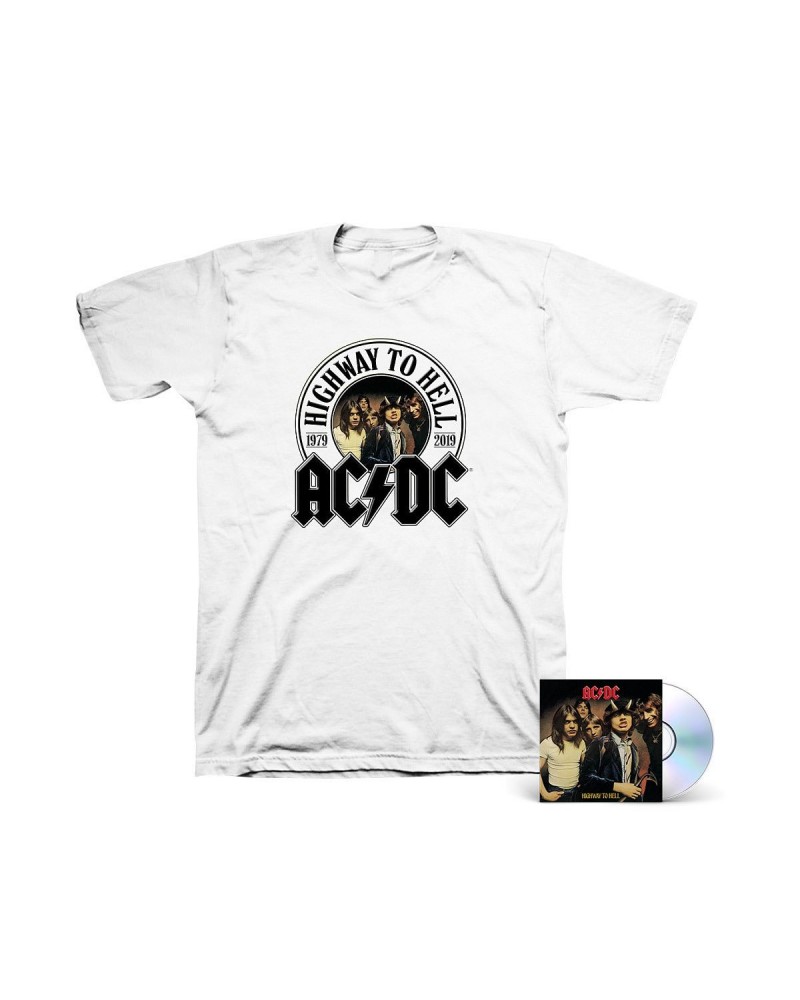 AC/DC Highway To Hell CD & 40th Anniversary T-Shirt Bundle $16.10 CD