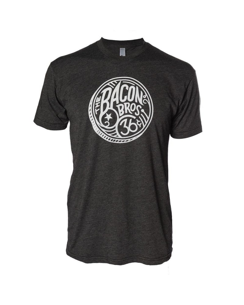 The Bacon Brothers Women's Heather Black Vintage 36 Coin Logo T-Shirt $8.63 Shirts