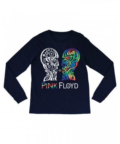 Pink Floyd Long Sleeve Shirt | Division Bell Colorful Tribal Design Distressed Shirt $14.98 Shirts