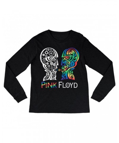 Pink Floyd Long Sleeve Shirt | Division Bell Colorful Tribal Design Distressed Shirt $14.98 Shirts